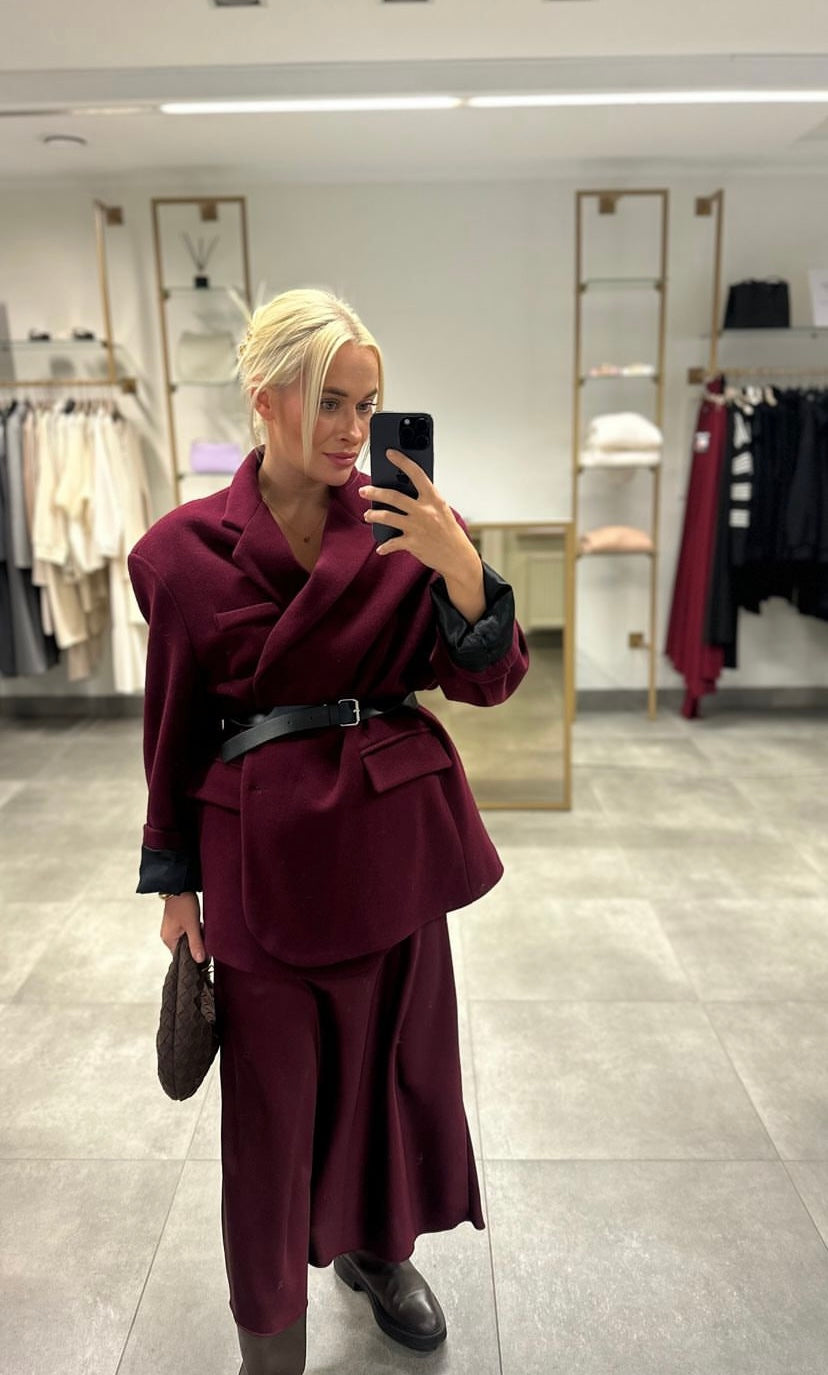 Oversize švarkas su vilna