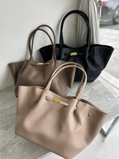 Ruda odinė rankinė